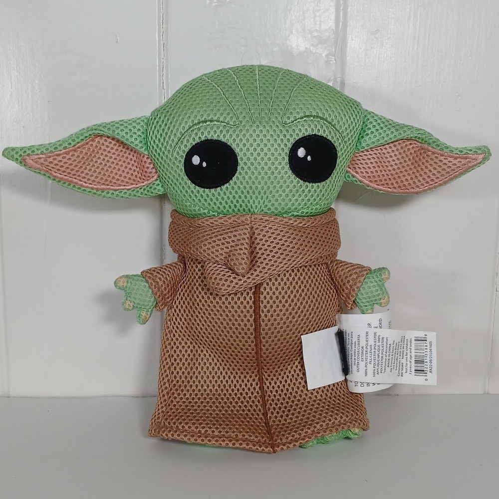 Star Wars‎ Grogu The Child Mandalorian Mesh Plush Toy Jay Franco Baby Yoda Green